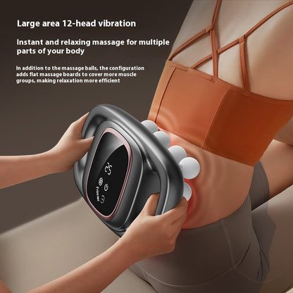 Pistolet de Massage Relaxium™ – 12 Têtes & Écran LCD